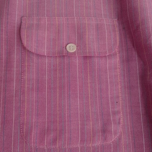 Steeplechase Mens Button Up Shirt Multi-Color Size XL Polyester Blend Collar - Picture 8 of 12